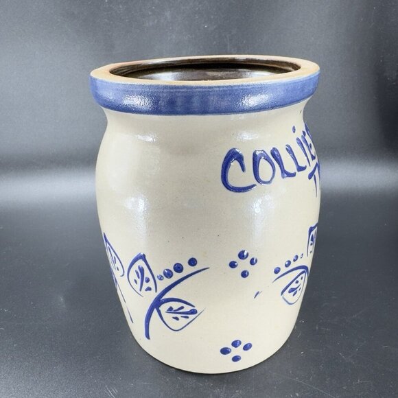 1995 Beaumont Brothers Pottery Stoneware Utensil Holder Vase Salt Glaze TN BBP - Picture 9 of 12